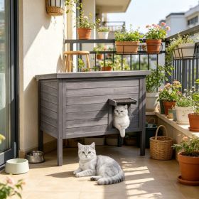 Cat House with Easy to Clean and Waterproof Asphalt for Outdoor